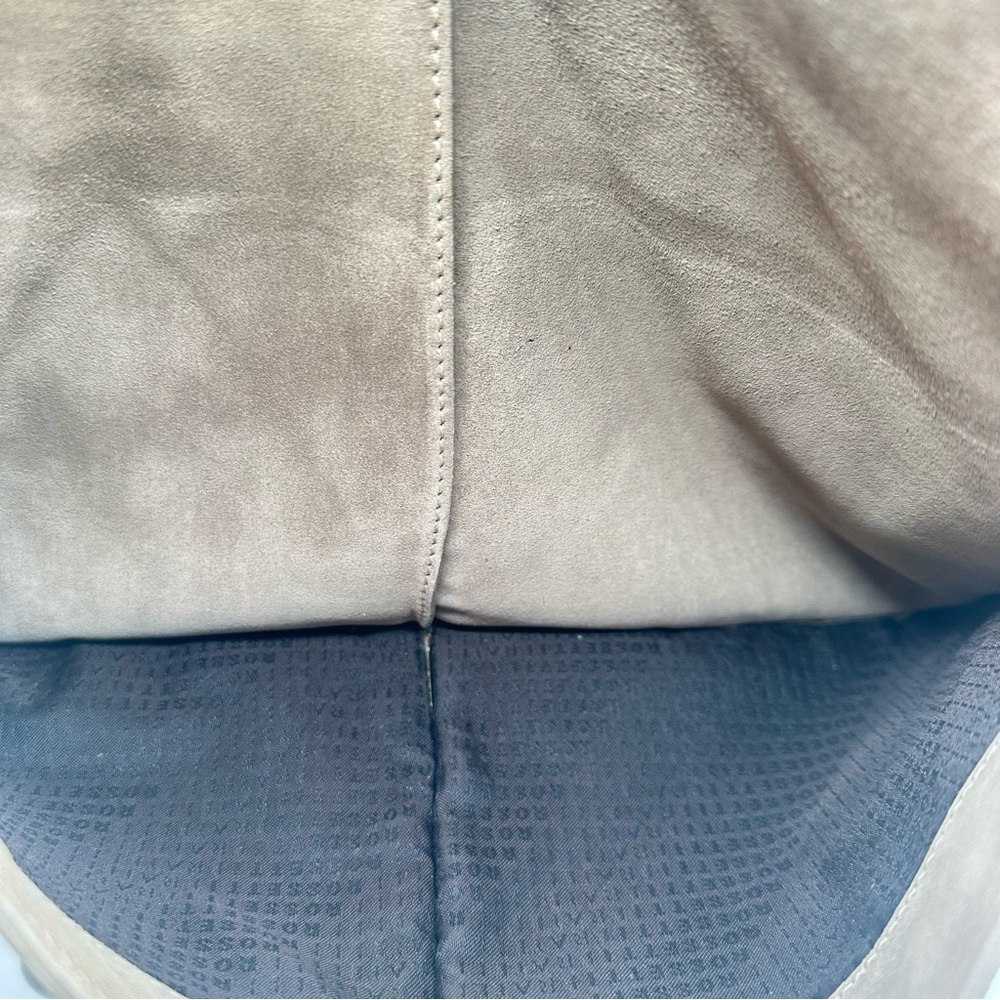 SOLD - Rosetti taupe suede studded hobo handbag, suede - Picture 13 of 15